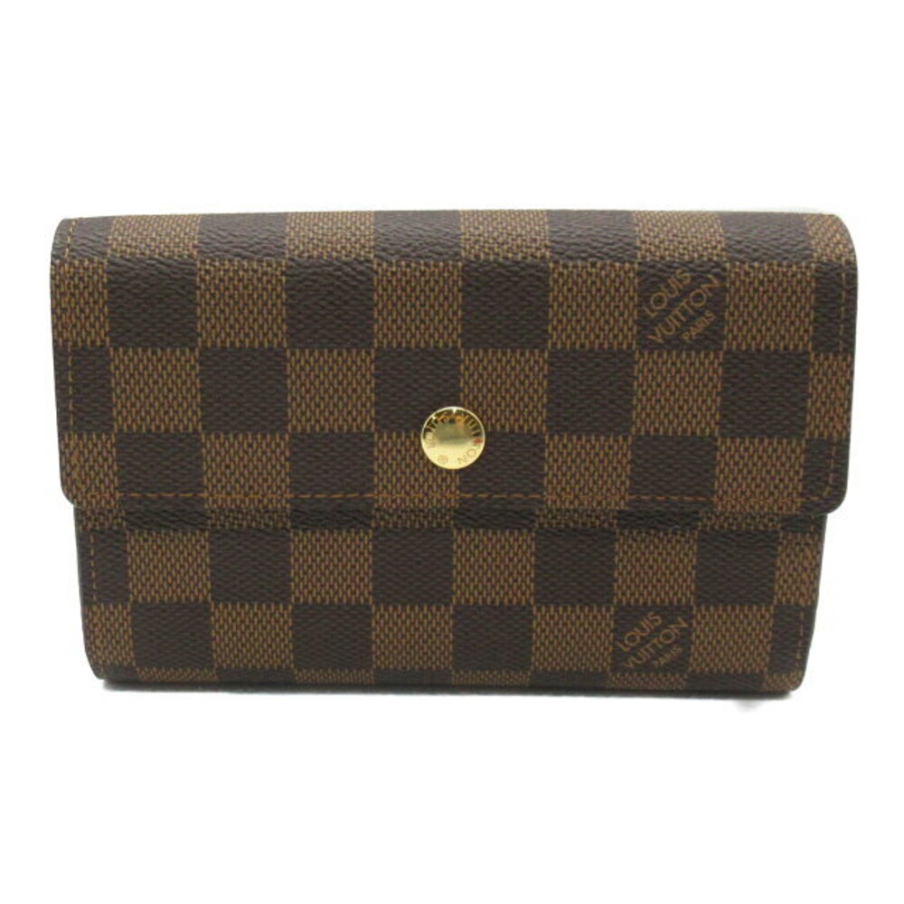 Louis Vuitton Portefeuille Wallet Alexandra Trifold Leather Brown